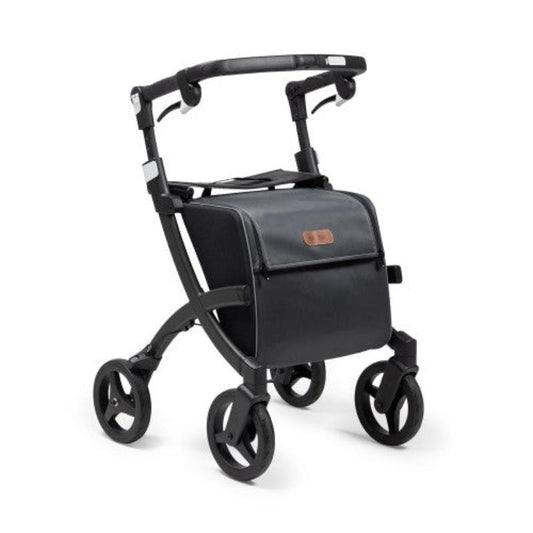 Lichtgewicht Rollator Rollz Flex - 2 - Mat Zwart - Classic Brake - Hulpmiddeldiscounter.nl