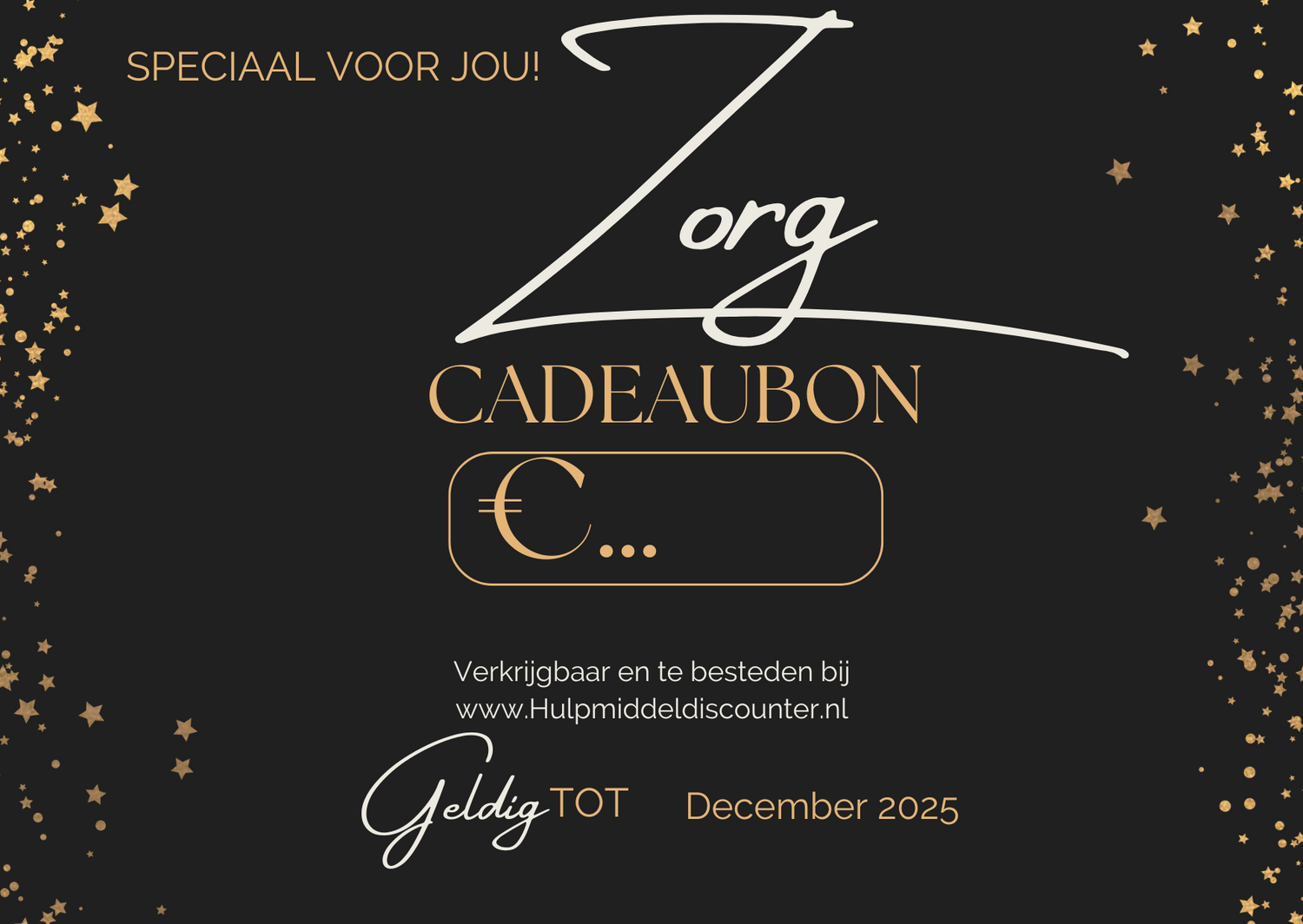 Zorg Cadeaubon - Hulpmiddeldiscounter.nl