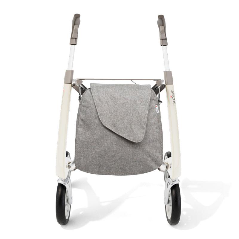 Lichtgewicht Rollator Carbon Ultralight Wit Met Weekend- Large Zitbreedte 47CM - Hulpmiddeldiscounter.nl