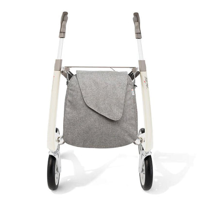 Lichtgewicht Rollator Carbon Ultralight Wit Met Weekend- Large Zitbreedte 47CM - Hulpmiddeldiscounter.nl