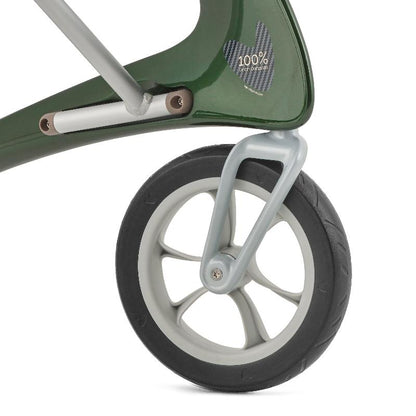 Lichtgewicht Rollator Carbon- Groen Met Organiser Bag - Hulpmiddeldiscounter.nl