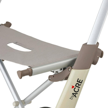 Lichtgewicht Rollator Carbon-Ultralight Wit Met Organiser Bag - Large Zitbreedte 47 CM - Hulpmiddeldiscounter.nl