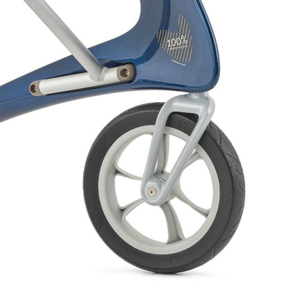 Rollator - Lichtgewicht en Stabiel plus Extra breed -Carbon Ultralight Blauw Met Organizer Bag - - Hulpmiddeldiscounter.nl