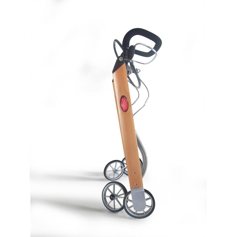 Indoor rollator -Let's Go Beuken/zilver - Hulpmiddeldiscounter.nl