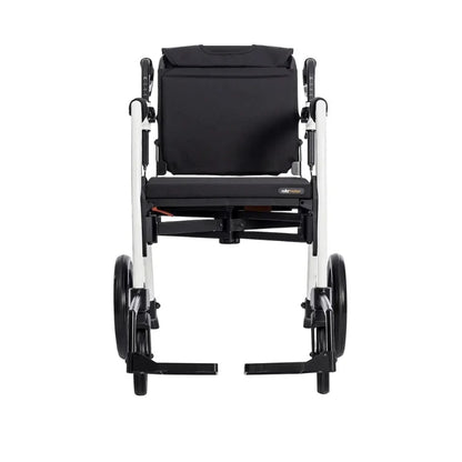 Lichtgewicht Rollator Rollz Motion 2 - 3-in-1 Rollator en Rolstoel - Pebble White - Hulpmiddeldiscounter.nl