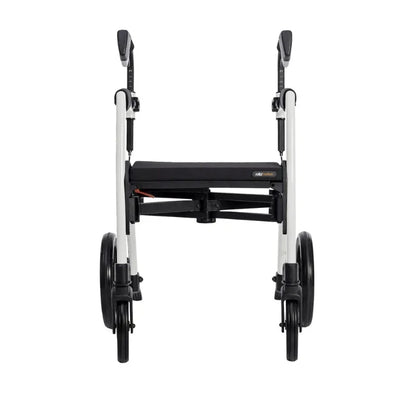 Lichtgewicht Rollator Rollz Motion 2 - 3-in-1 Rollator en Rolstoel - Pebble White - Hulpmiddeldiscounter.nl