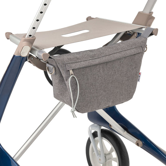 Lichtgewicht Rollator Carbon Ultralight Blauw Met Organiser Bag- - Hulpmiddeldiscounter.nl